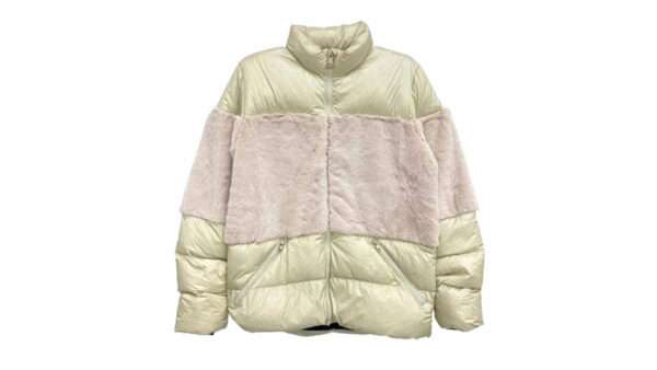 AKM × SNOWMAN スノーマン BOND SILVERGREY CREAM フェイクファー 切替 ダウンジャケット 買取実績