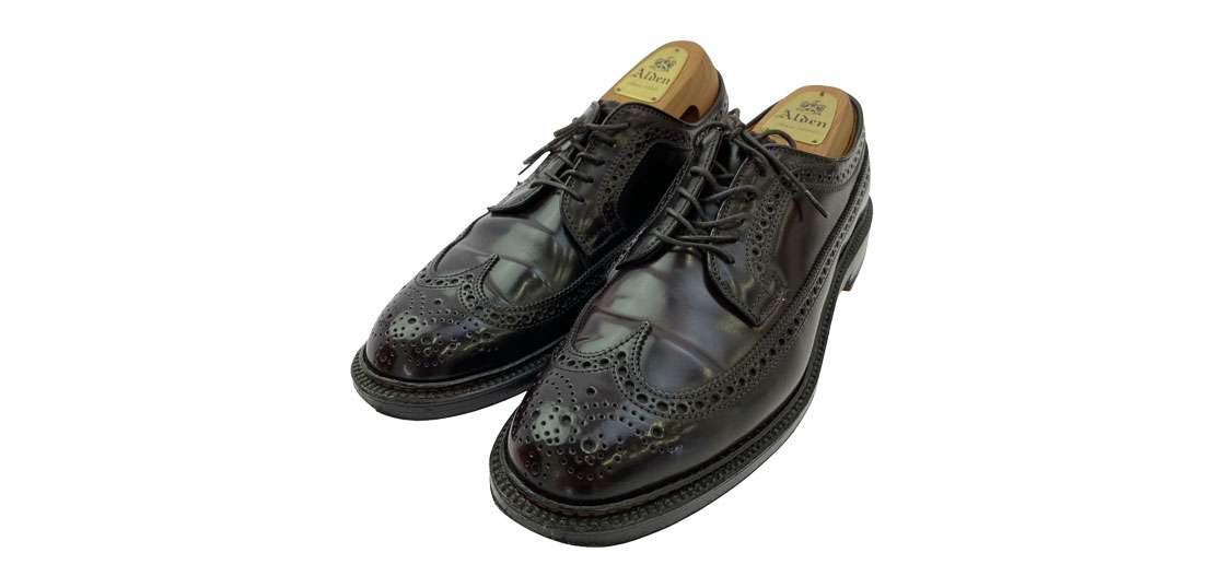 オールデン 975 ロングウイング バリー コードバン ウイングチップ レースアップ レザー シューズ 買取実績