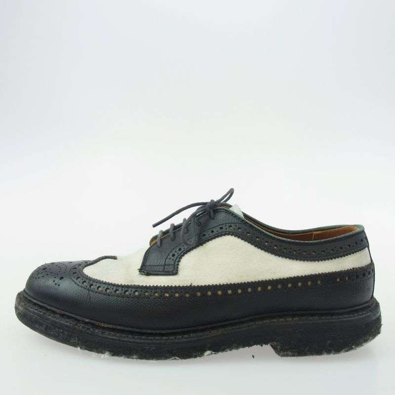 オールデン 97670 BEAMS別注 ビームス ロングウイングチップ スエード切替 レザー シューズ 買取実績 画像