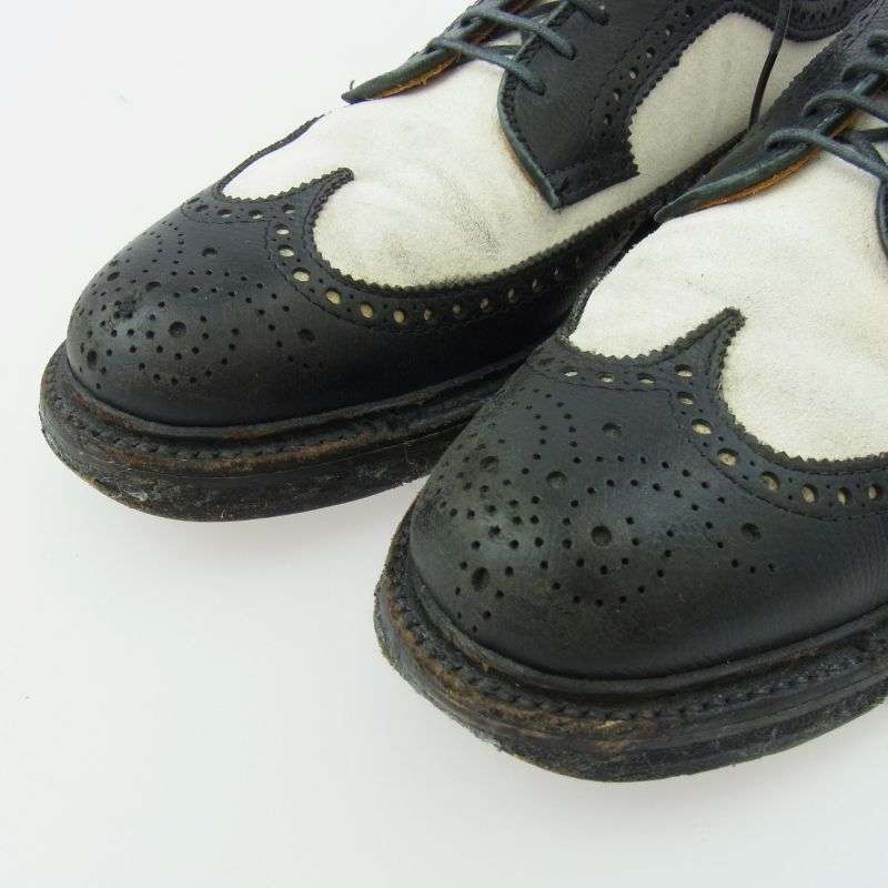 オールデン 97670 BEAMS別注 ビームス ロングウイングチップ スエード切替 レザー シューズ 買取実績 画像