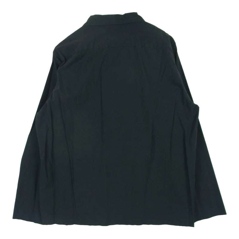 オーラリー 17SS A7SS01WC SELVEDGE WEATHER CLOTH OPEN COLLARED SHIRTS セルビッチ ウェザークロス オープンカラー 長袖 シャツ 買取実績 画像