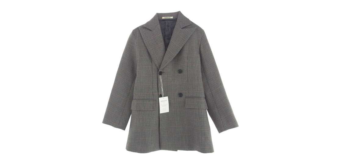 オーラリー 18AW A8AJ04BN DOUBLE FACE CHECK DOUBLE BREASTED JACKET 買取実績