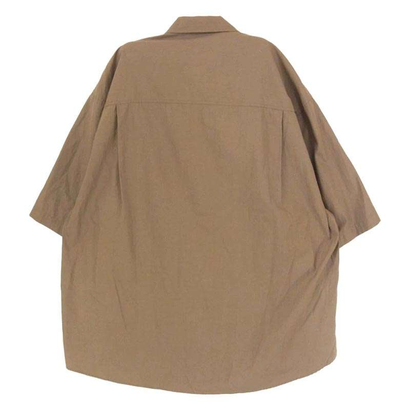 オーラリー 19SS A9SS02TN WASHED FINX TWILL HALF SLEEVED BIG SHIRTS ウォッシュドフィンクス ツイル ハーフスリーブ オーバーサイズ 半袖 ボタン シャツ 買取実績 画像