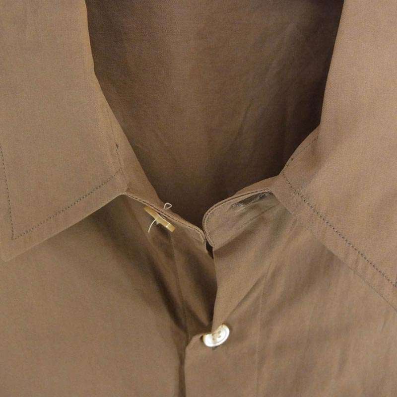 オーラリー 19SS A9SS02TN WASHED FINX TWILL HALF SLEEVED BIG SHIRTS ウォッシュドフィンクス ツイル ハーフスリーブ オーバーサイズ 半袖 ボタン シャツ 買取実績 画像