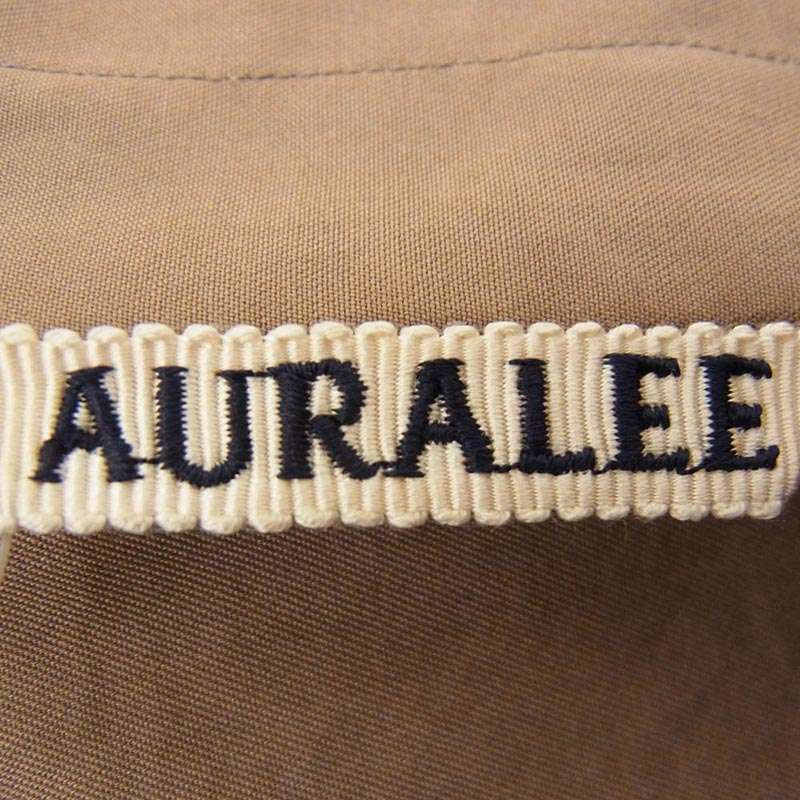 オーラリー 19SS A9SS02TN WASHED FINX TWILL HALF SLEEVED BIG SHIRTS ウォッシュドフィンクス ツイル ハーフスリーブ オーバーサイズ 半袖 ボタン シャツ 買取実績 画像