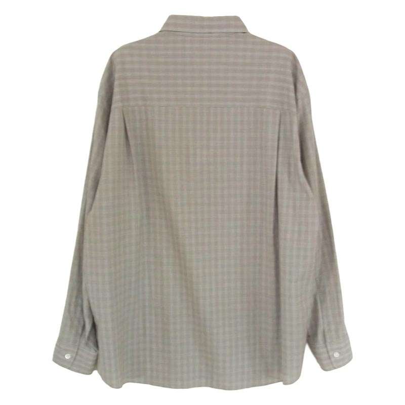 オーラリー 20SS A20SS01LC SUPER LIGHT WOOL CHECK SHIRTS スーパー ライト ウール チェック 長袖 シャツ 買取実績 画像