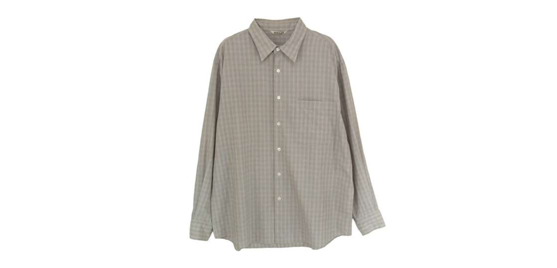 オーラリー 20SS A20SS01LC SUPER LIGHT WOOL CHECK SHIRTS 買取実績