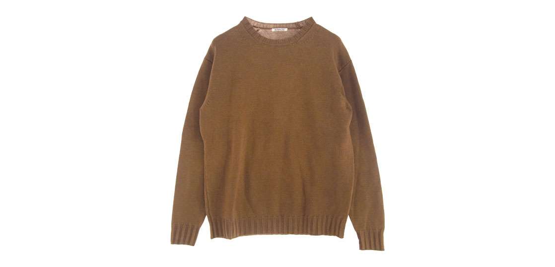 オーラリー　長袖ニット　セーター　ウール　A23AP01SW ブルー　4 classic_20018294
