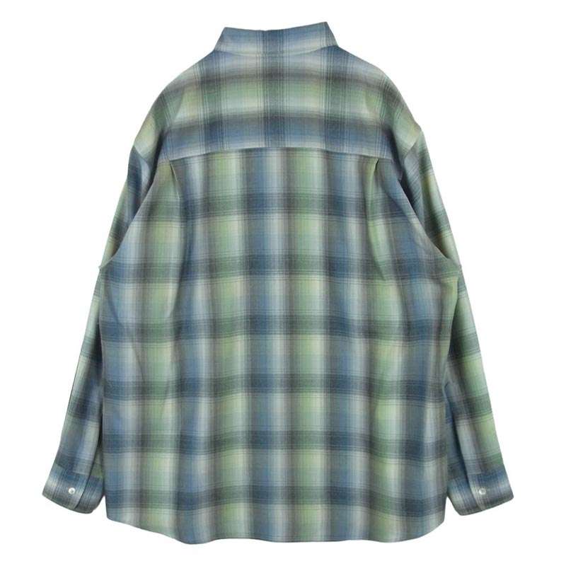 オーラリー 25AW A25AS01LC SUPER LIGHT WOOL CHECK スーパー ライトウール チェック 長袖 シャツ 買取実績 画像