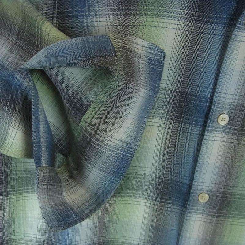 オーラリー 25AW A25AS01LC SUPER LIGHT WOOL CHECK スーパー ライトウール チェック 長袖 シャツ 買取実績 画像
