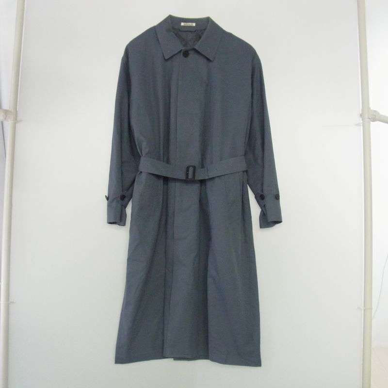 オーラリー 25SS A25SC01GF WASHED FINX GABARDINE SOUTIEN COAT ウォッシュド ギャバジン トレンチ コート 買取実績 画像