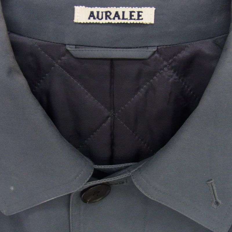 オーラリー 25SS A25SC01GF WASHED FINX GABARDINE SOUTIEN COAT ウォッシュド ギャバジン トレンチ コート 買取実績 画像