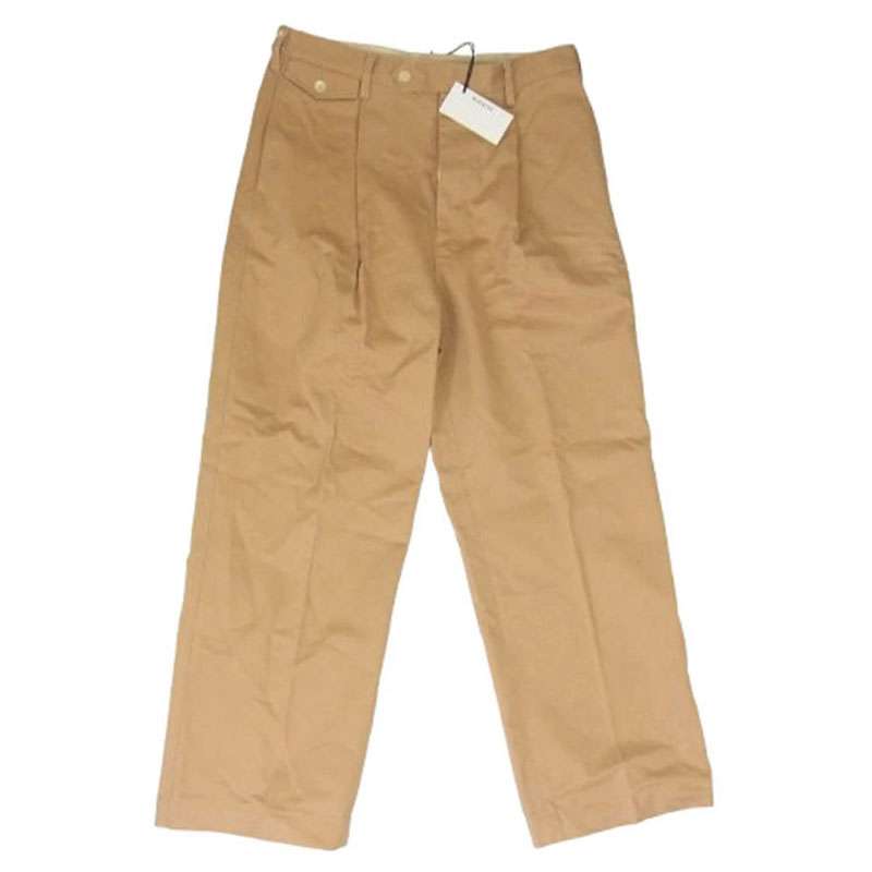 オーラリー 25SS A25SP02FC WASHED FINX CHINO ONE-TUCK PANTS ウォッシュ加工 ワンタック チノパンツ 買取実績 画像