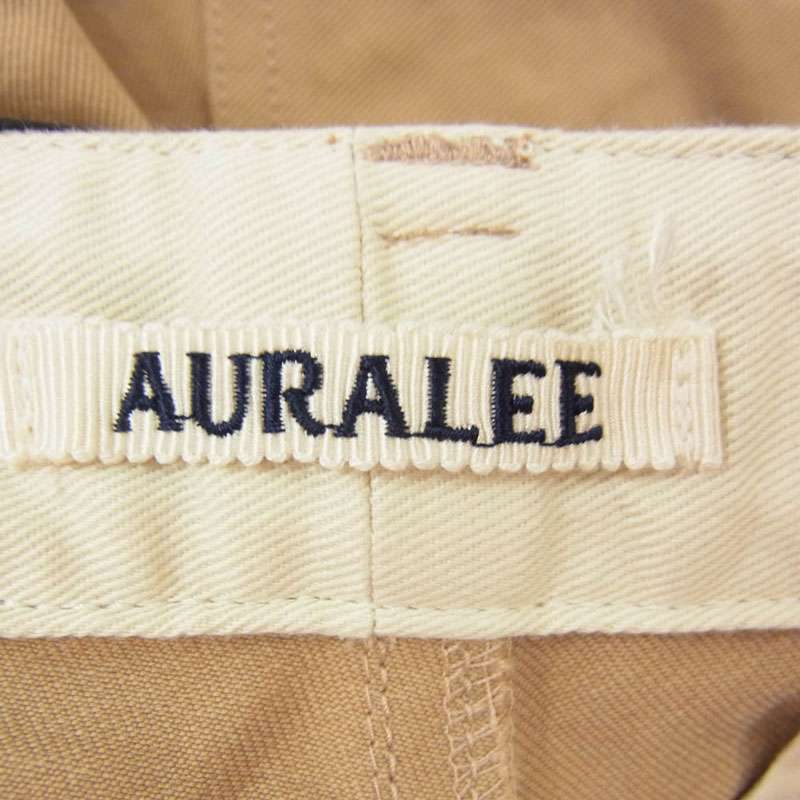 オーラリー 25SS A25SP02FC WASHED FINX CHINO ONE-TUCK PANTS ウォッシュ加工 ワンタック チノパンツ 買取実績 画像
