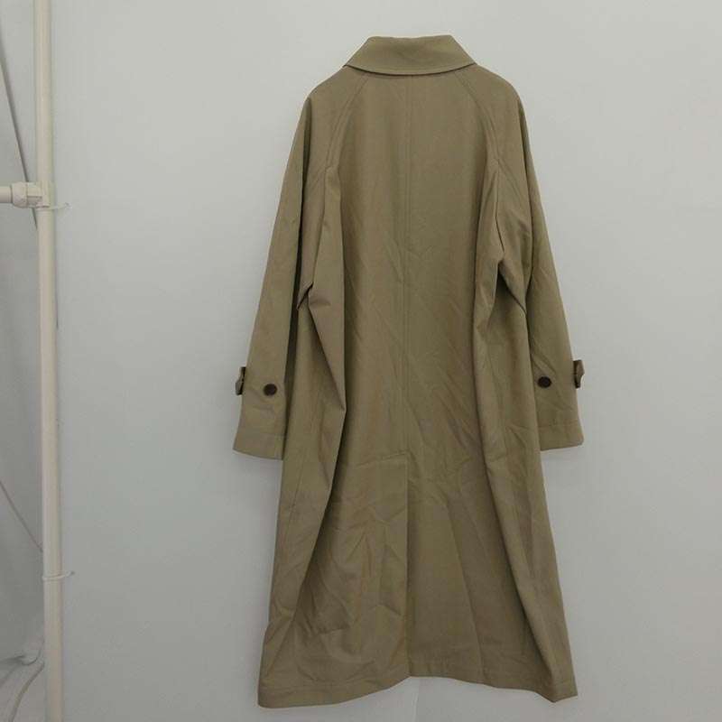 オーラリー 26SS A26SC06MG Light wool max gabardine coat KHAKI BEIGE CHAMBRAY ライトウールマ ックスギャバジン ステンカラーコート 買取実績 画像