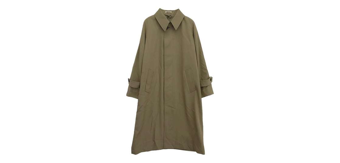 オーラリー 26SS A26SC06MG Light wool max gabardine coat KHAKI BEIGE CHAMBRAY 買取実績