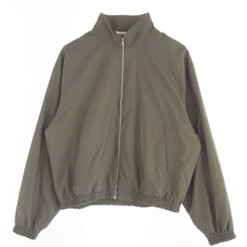 オーラリー A24AB01WT SUPER FINE TROPICAL WOOL ZIP BLOUSON ジップアップ ウール ブルゾン ジャケット 買取実績 画像