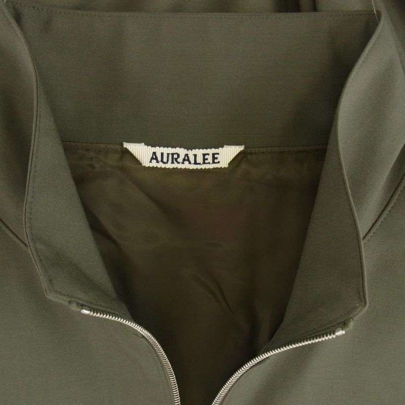 オーラリー A24AB01WT SUPER FINE TROPICAL WOOL ZIP BLOUSON ジップアップ ウール ブルゾン ジャケット 買取実績 画像