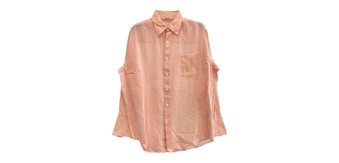 オーラリー A24SS03VO HARD TWIST FINX ORGANDY SHIRT 買取実績