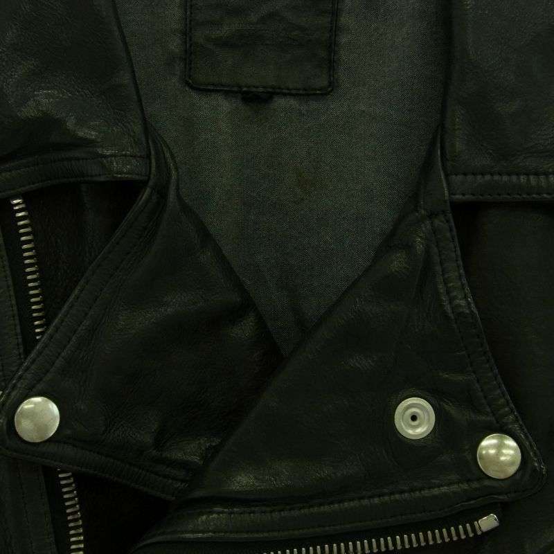 バックラッシュ 1254-19 ITALY SHOULDER GARMENT-DYED JACKET イタリアンショルダー 製品染め セミダブル ライダースジャケット 買取実績 画像