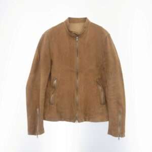 バックラッシュ 1255-03 白鞣し 製品後バイオウォッシュ カーフスエード シングル ライダースジャケット 買取実績