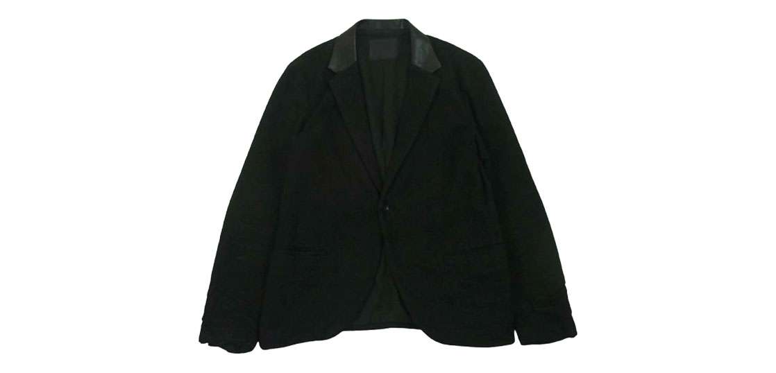 バックラッシュ 1459-03 リネン ウール 襟レザー切替 ジャケット 買取実績