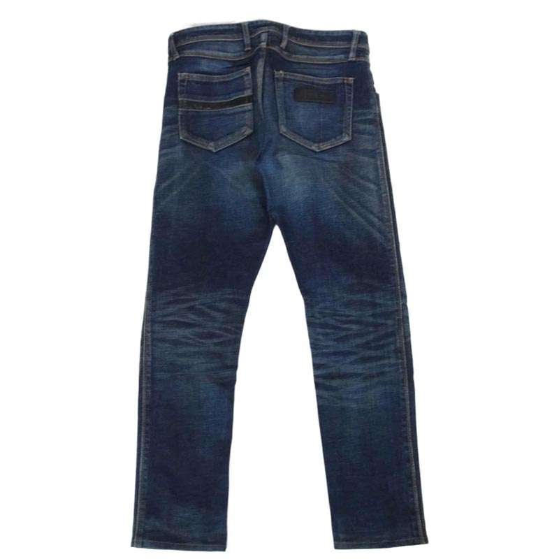 イサムカタヤマバックラッシュ 1483-07 ロゴレザーパッチ レザー切替ポケット ストレッチ スキニー デニムパンツ 買取実績 画像