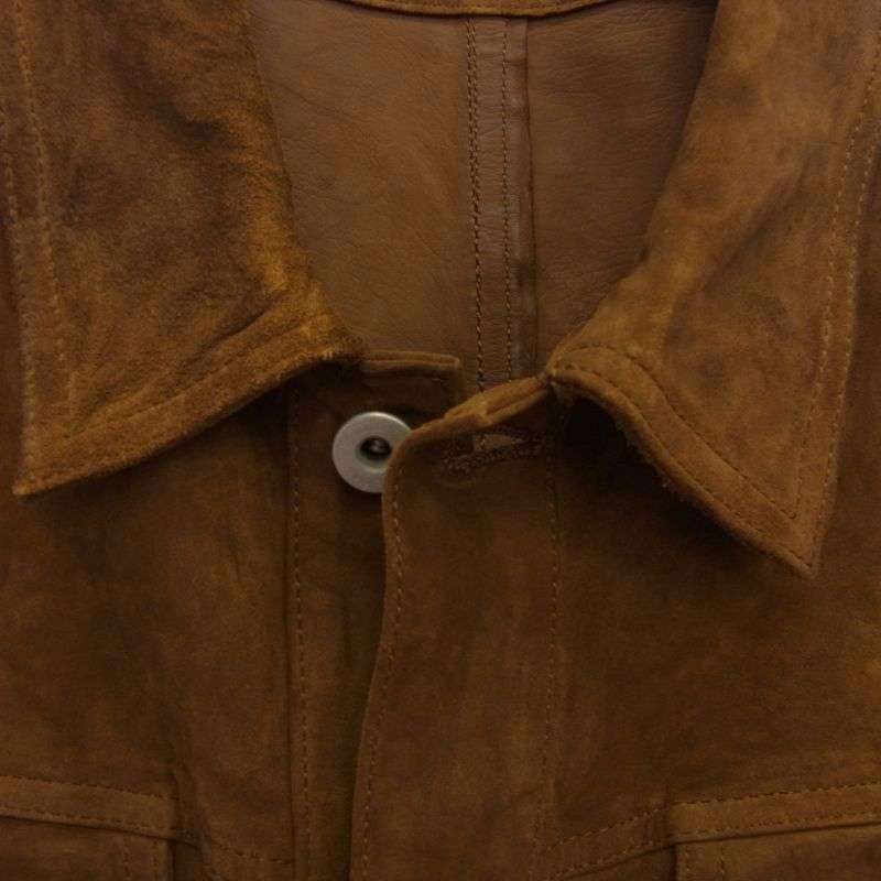 バックラッシュ 1496-04 JAPAN CALF GARMENT-DYED JACKET SUEDE FILERO ジャパンカーフ 製品染め タンニン スエード ブルゾン ジャケット 買取実績 画像