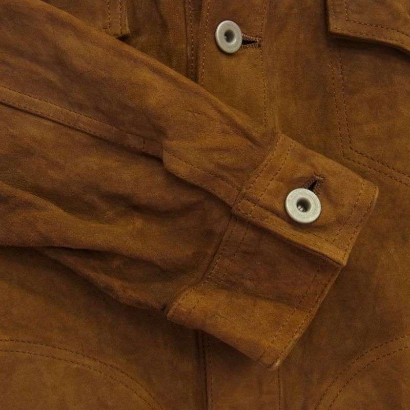 バックラッシュ 1496-04 JAPAN CALF GARMENT-DYED JACKET SUEDE FILERO ジャパンカーフ 製品染め タンニン スエード ブルゾン ジャケット 買取実績 画像