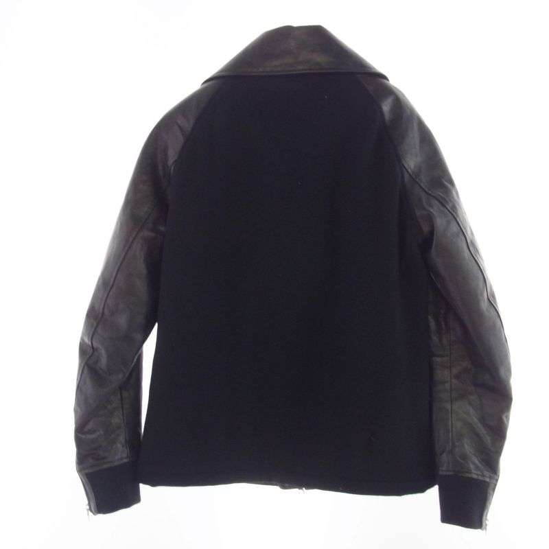 イサムカタヤマバックラッシュ 15AW 1547-01 SOS MYRTILLE ホース レザー ウール ジップ アップ ブルゾン 買取実績 画像