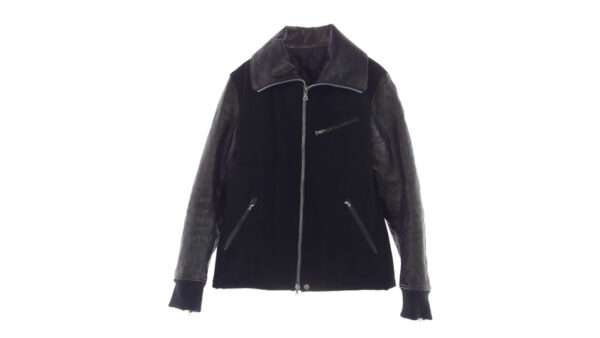 イサムカタヤマバックラッシュ 15AW 1547-01 SOS MYRTILLE ホース レザー ウール ジップ アップ ブルゾン 買取実績