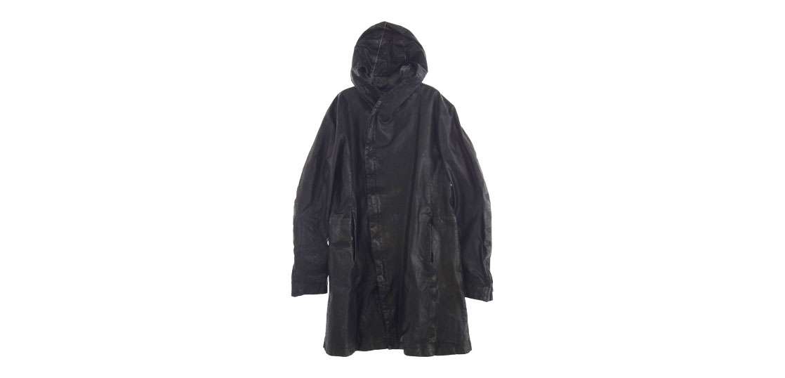 イサムカタヤマバックラッシュ × GULLAM グラム 1604-03 Hooded Coat Italian shoulder Cow leather 買取実績