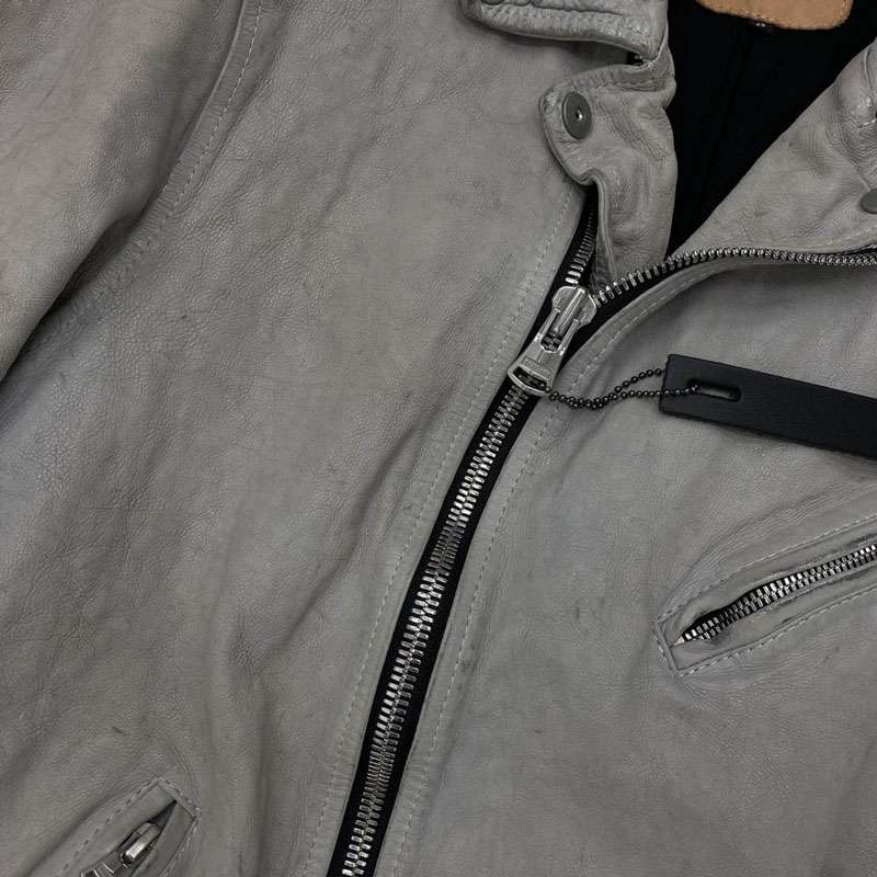 イサムカタヤマバックラッシュ 1927-06 JAPAN CALF NATURAL DYED “GARMENT-WASH” DOUBLE RIDERS ジャパンカーフ 製品洗い ダブルライダース 買取実績 画像