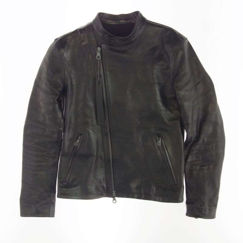 イサムカタヤマバックラッシュ 19AW 1839-01 イタリーホースバケッタ レザー セミダブル ライダース ジャケット 買取実績 画像