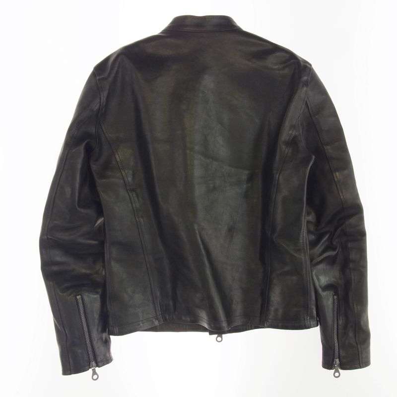 イサムカタヤマバックラッシュ 19AW 1839-01 イタリーホースバケッタ レザー セミダブル ライダース ジャケット 買取実績 画像