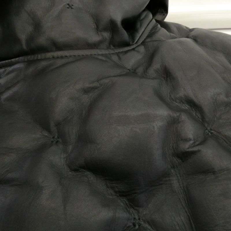 イサムカタヤマバックラッシュ 2031-16 MONOCHROME LUXURY STEER 0.6mm POLISH WHITE GOOSE DOWN BLOUSON キルティング レザー ダウン ジャケット ブルゾン 買取実績 画像