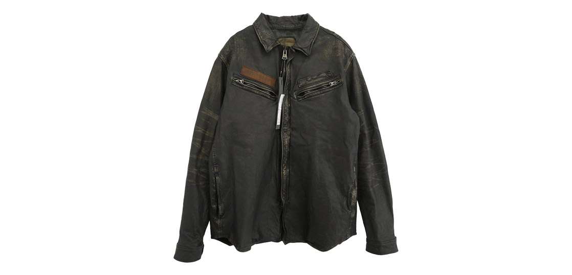 イサムカタヤマバックラッシュ 2147-02 JAPAN STEER WHITE MIMOSA TANNED GARMENT-DYED SHIRT 買取実績