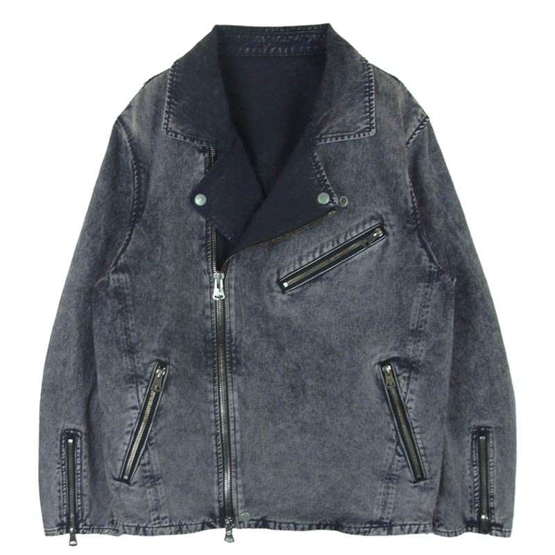 イサムカタヤマバックラッシュ D2002-02 ブリーチ ウォッシュ 加工 ダブル ライダース ジャケット 買取実績