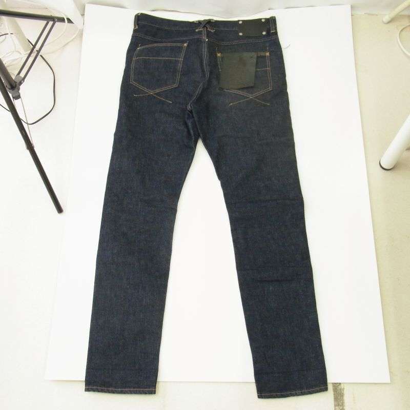 イサムカタヤマバックラッシュ D703-W TIGHT STRAIGHT DENIM ONE WASH INDIGO ワンウォッシュ タイト ストレート デニム パンツ 買取実績 画像