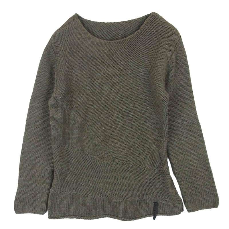 イサムカタヤマバックラッシュ K757-01 サイドスリット レザーパッチ コットン ニット セーター 買取実績