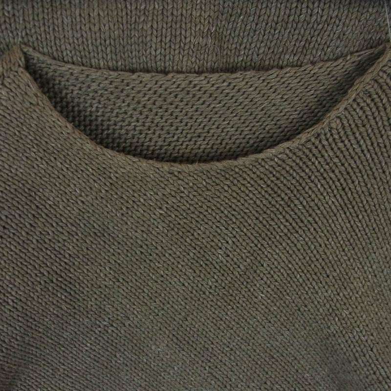 イサムカタヤマバックラッシュ K757-01 サイドスリット レザーパッチ コットン ニット セーター 買取実績 画像