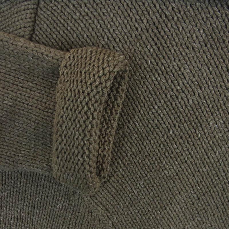 イサムカタヤマバックラッシュ K757-01 サイドスリット レザーパッチ コットン ニット セーター 買取実績 画像