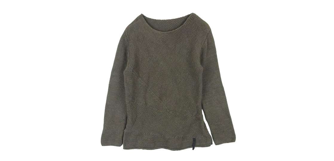 イサムカタヤマバックラッシュ K757-01 サイドスリット レザーパッチ コットン ニット セーター 買取実績