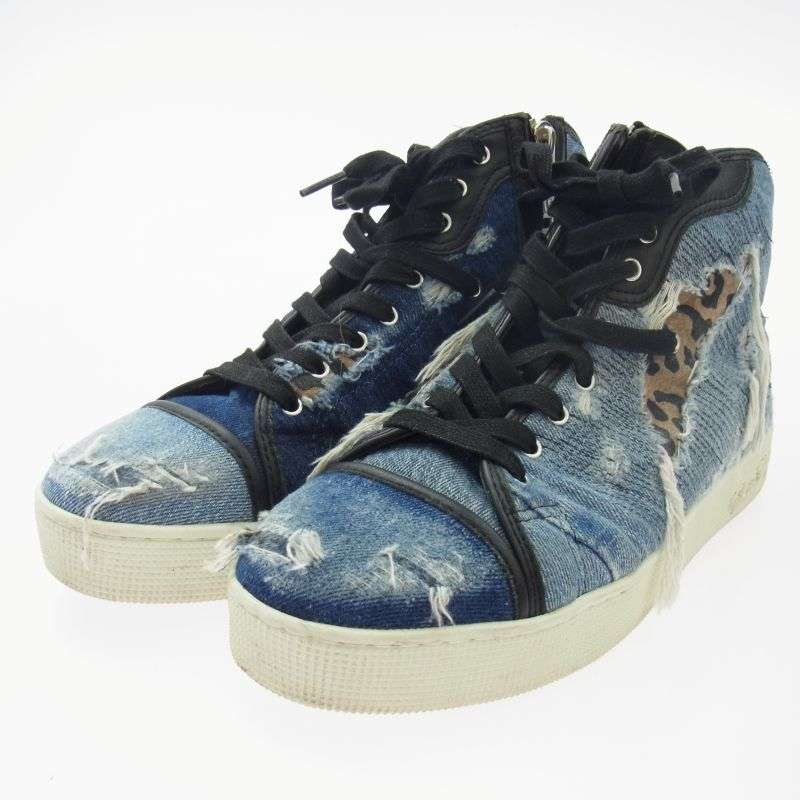 バックラッシュ WF-009BLVP WHITEFLAGS ホワイトフラッグス デニム スニーカー 買取実績 画像