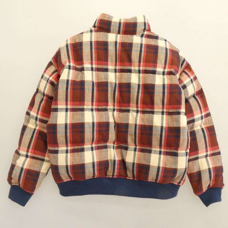 アベイシングエイプ 001DNJ801008M ラブジェネチェック CHECK DOWN JACKET 総柄 ジップアップ ダウン ジャケット 買取実績 画像