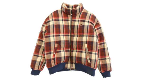 アベイシングエイプ 001DNJ801008M ラブジェネチェック CHECK DOWN JACKET 買取実績