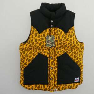 アベイシングエイプ 001LJA801017X Leopard camo 総柄プリント ダウン ベスト 買取実績