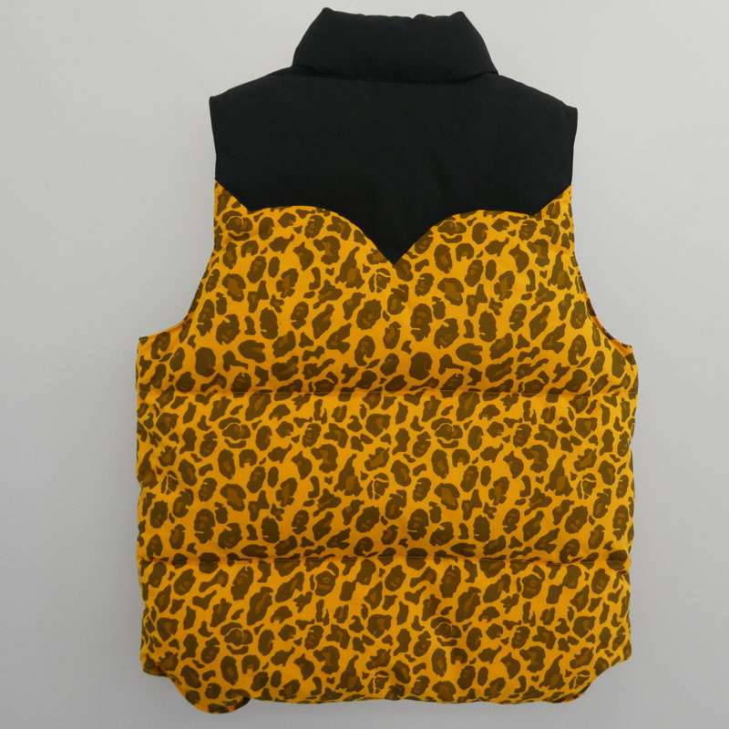 アベイシングエイプ 001LJA801017X Leopard camo 総柄プリント ダウン ベスト 買取実績 画像
