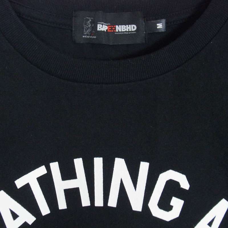 アベイシングエイプ 001LTK731904C × neighborhood ネイバーフッド L/S TEE プリント 長袖 Tシャツ 買取実績 画像