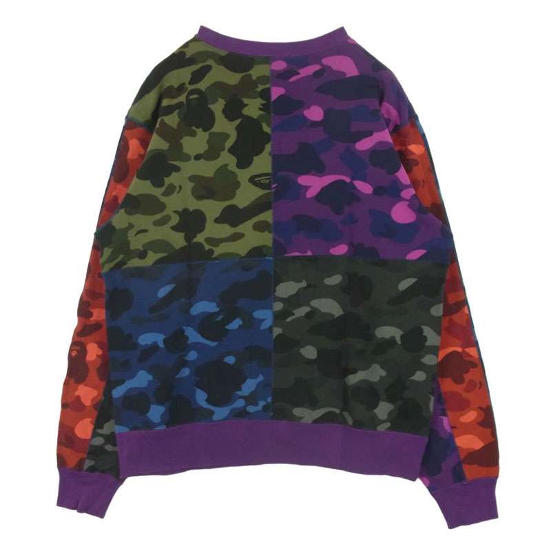 アベイシングエイプ 1F30113006 MIXCAMO SHARK CRAZYWIDE SWEAT ミックスカモ シャーク クレイジー クルーネック スウェット 買取実績 画像